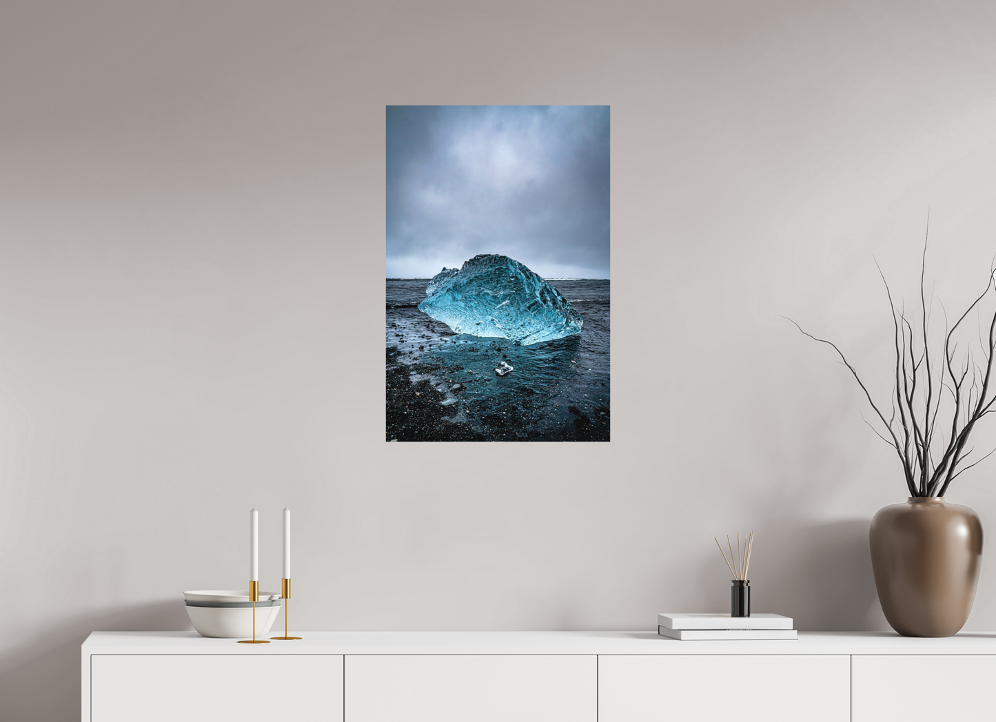 50 x 75 cm, Hahnemühle Photo Rag Bright White Frozen Blue Giant – Iceland