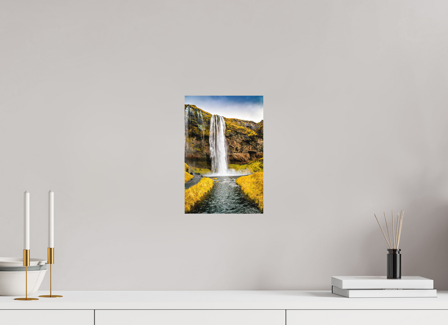 20 x 30 cm, Hahnemühle Photo Rag Bright White Seljalandsfoss – Vorhang aus Wasser