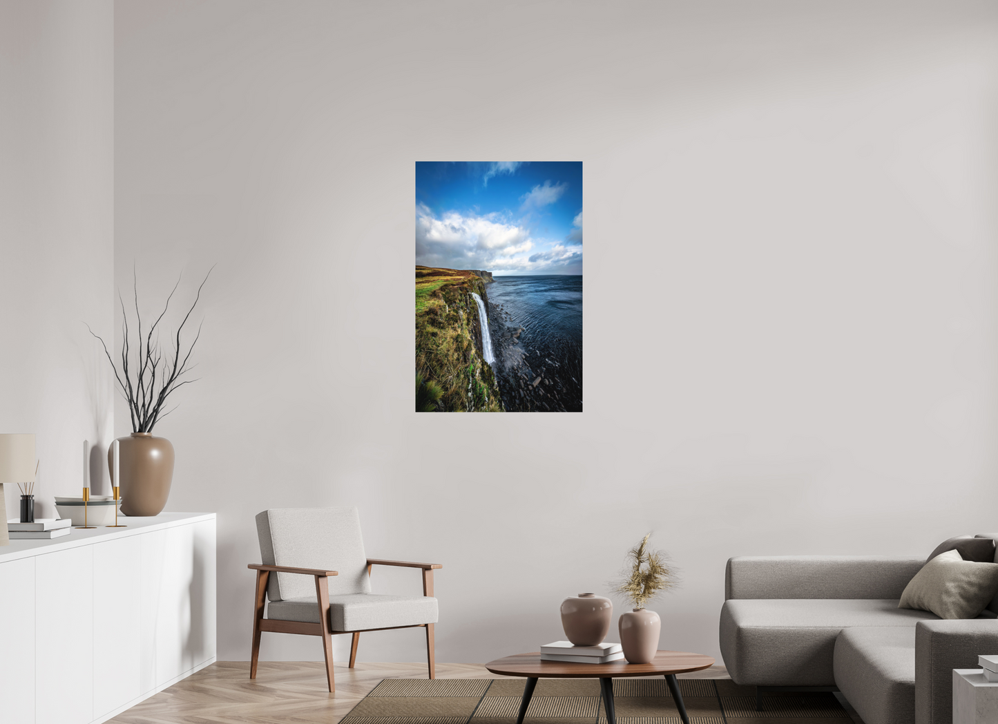 70 x 105 cm, Hahnemühle Photo Rag Bright White Kilt Falls im Herbstlicht