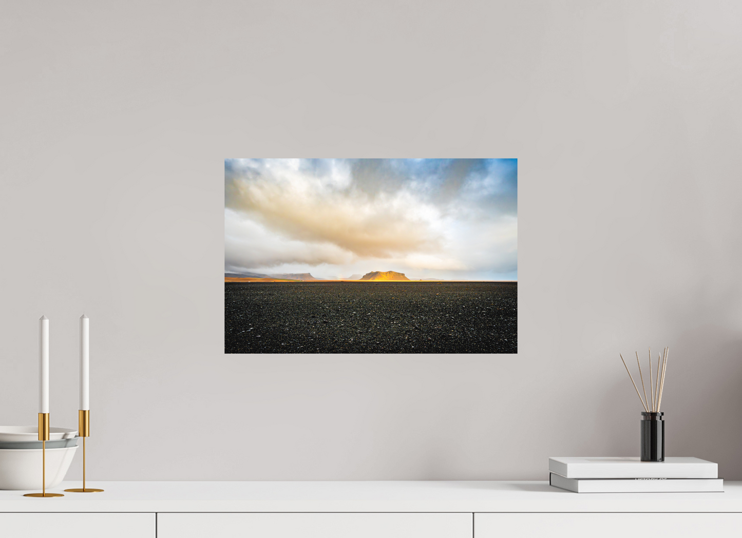45 x 30 cm, Hahnemühle Photo Rag Bright White Golden Desert Iceland