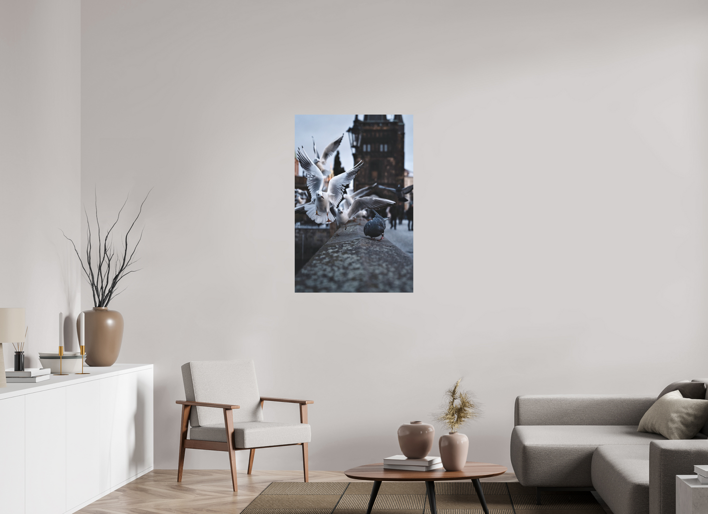 70 x 105 cm, Hahnemühle Photo Rag Bright White Flügelschlag über der Karlsbrücke