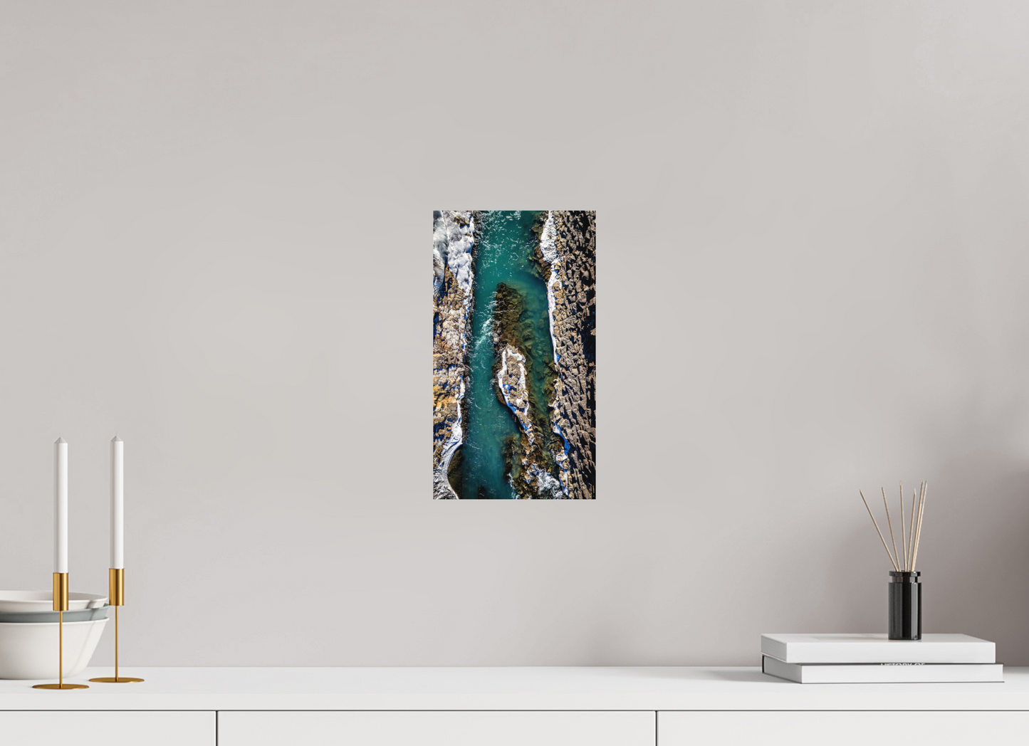 18 x 32 cm, Hahnemühle Photo Rag Bright White Studlagil – Eisblauer Canyon