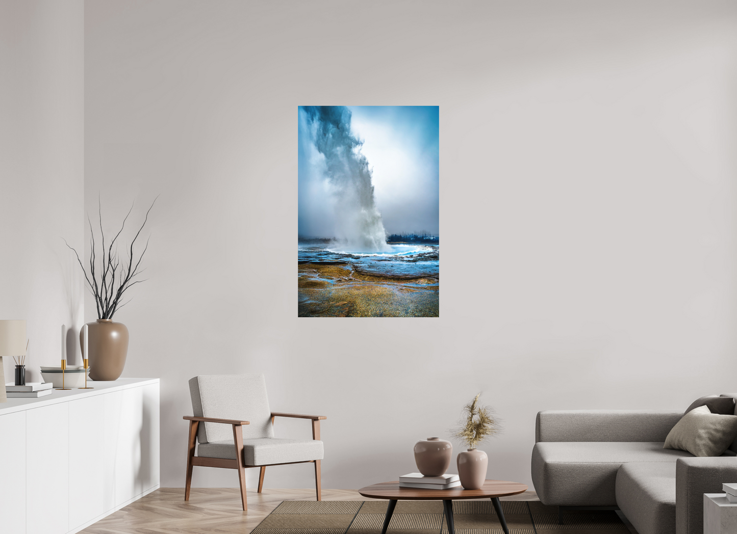 80 x 120 cm, Hahnemühle Photo Rag Bright White Der Atem des Strokkur