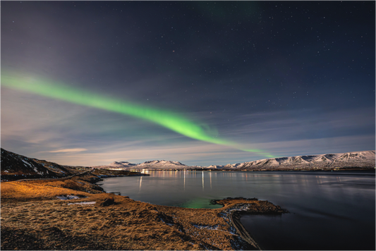 Main image Aurora über dem Eyjafjörður