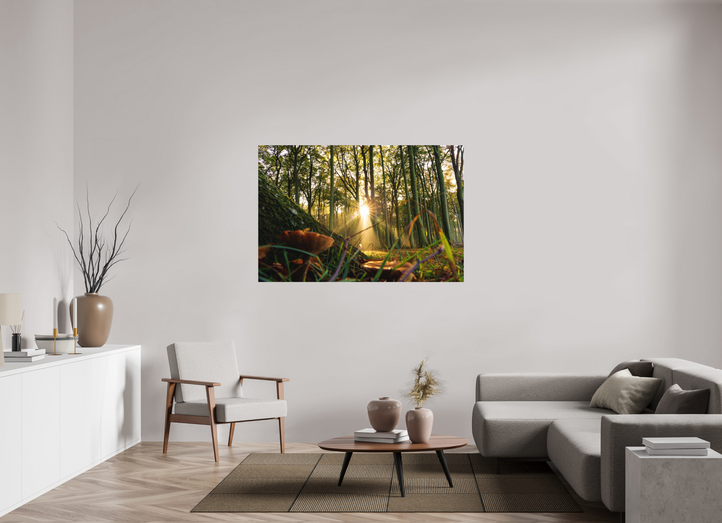 150 x 100 cm, Hahnemühle Photo Rag Bright White Sonnenstrahl im Gespensterwald