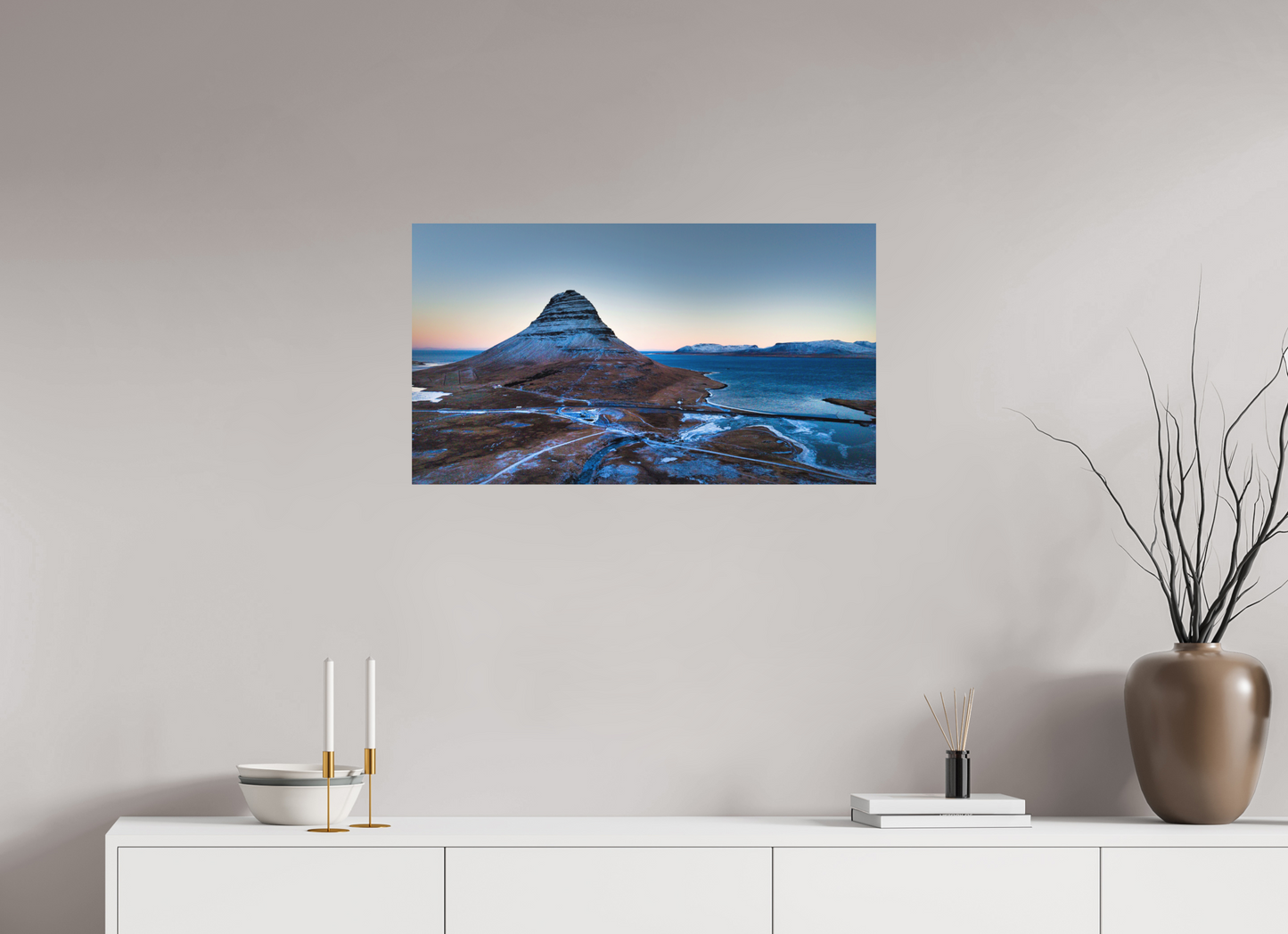 80 x 45 cm, Hahnemühle Photo Rag Bright White Kirkjufell Flight