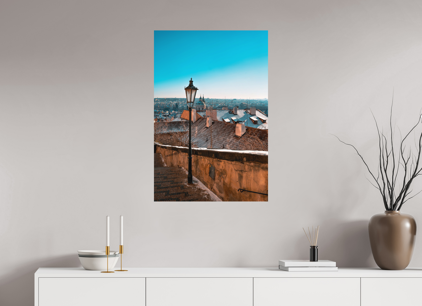 60 x 90 cm, Hahnemühle Photo Rag Bright White Prag: Winterblick
