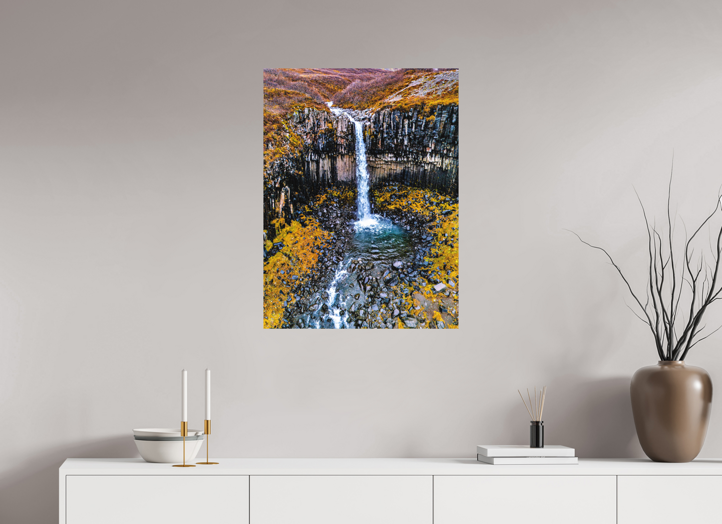 60 x 80 cm, Hahnemühle Photo Rag Bright White Svartifoss – Basaltkathedrale