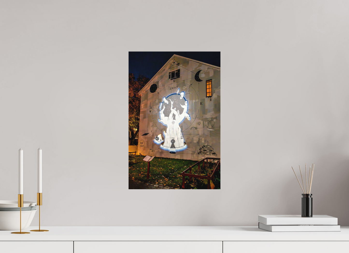 30 x 45 cm, Hahnemühle Photo Rag Bright White Reykjavík Nights – Wandkunst im Licht