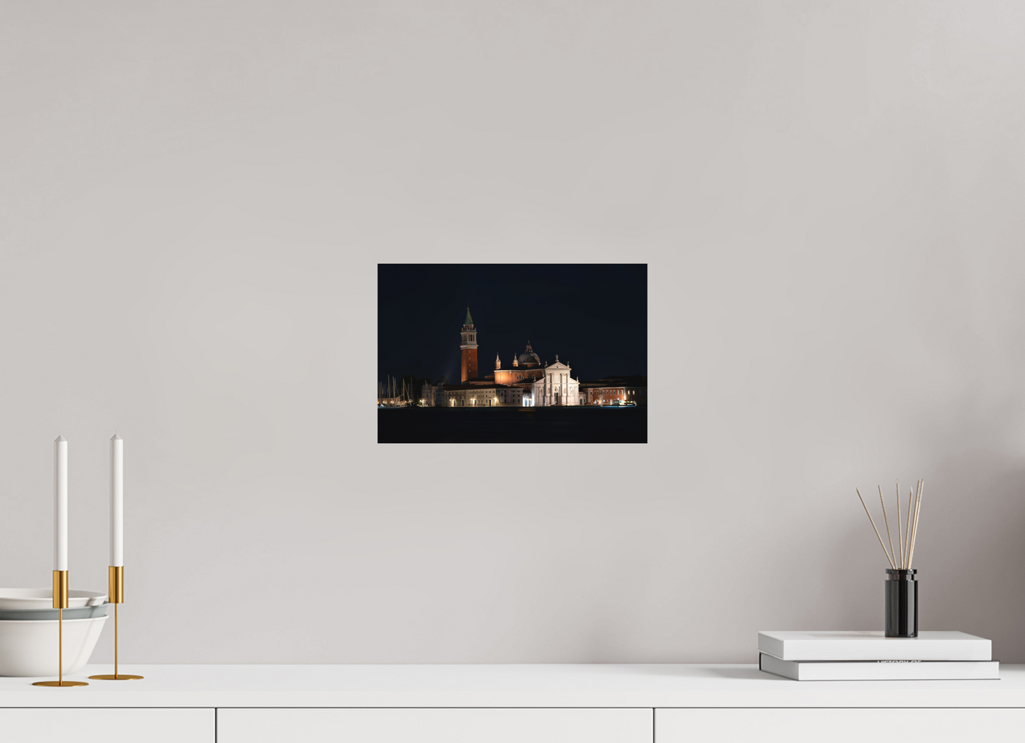 30 x 20 cm, Hahnemühle Photo Rag Bright White San Giorgio Maggiore bei Nacht