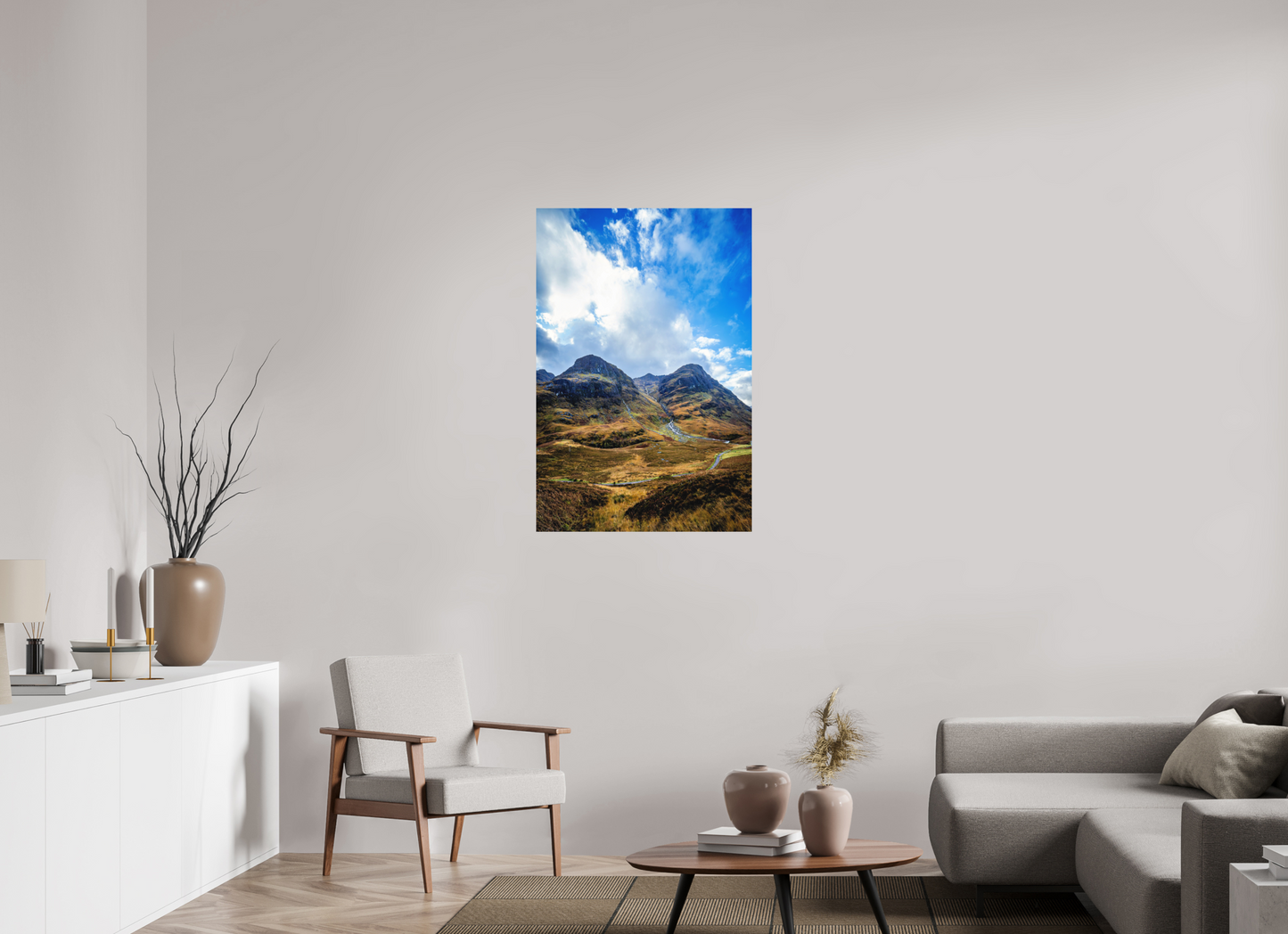 70 x 105 cm, Hahnemühle Photo Rag Bright White The Three Sisters of Glencoe