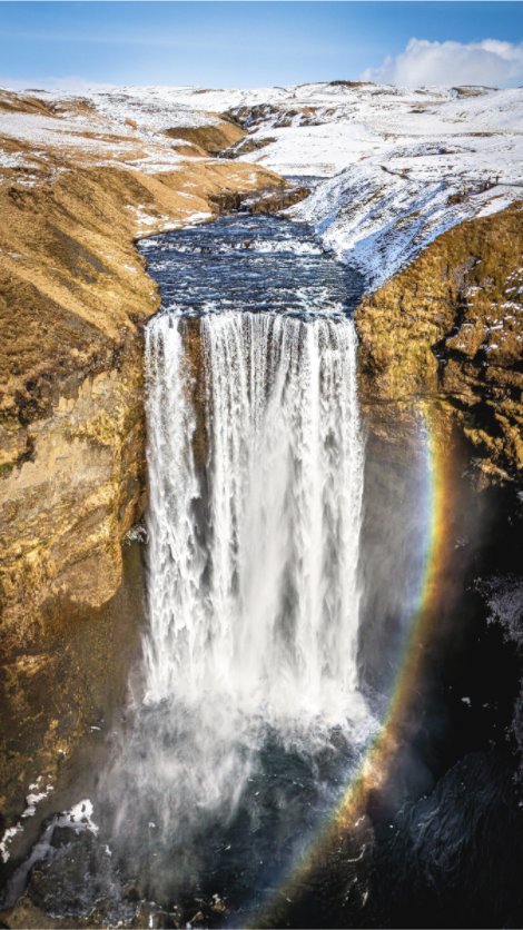 Main image Regenbogen im Skógafoss