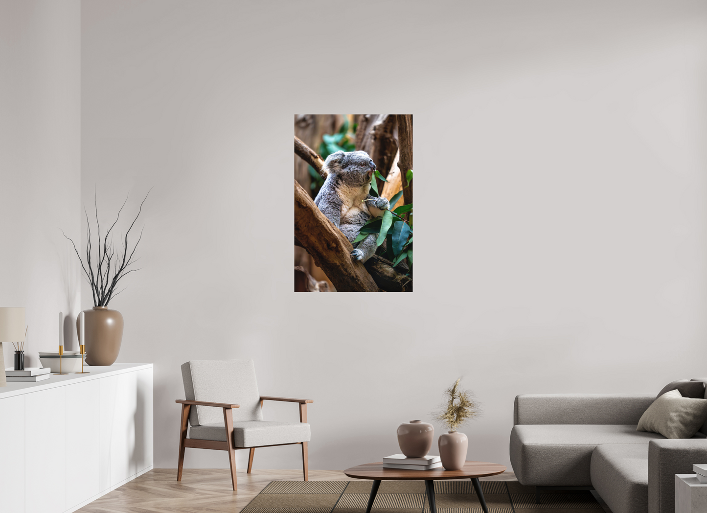 70 x 105 cm, Hahnemühle Photo Rag Bright White Koala in der Mittagspause