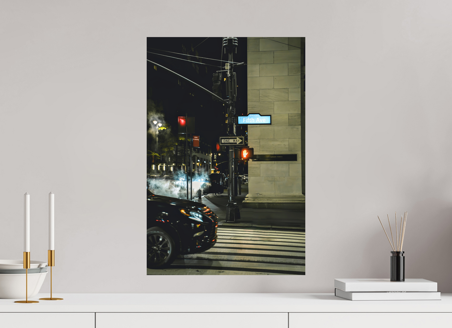 40 x 60 cm, Hahnemühle Photo Rag Bright White Night Vibes on Fifth Avenue