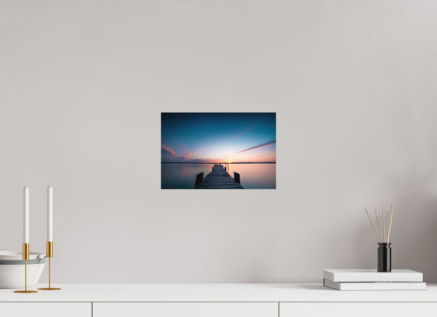 30 x 20 cm, Hahnemühle Photo Rag Bright White Sonnenuntergang am Ammersee