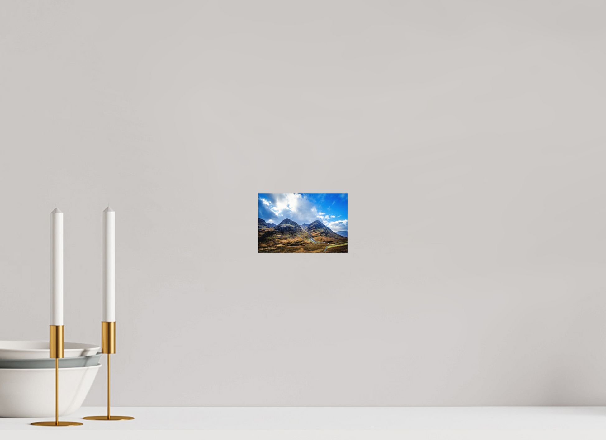 15 x 10 cm, Hahnemühle Photo Rag Bright White The Three Sisters of Glencoe – Weite & Stille