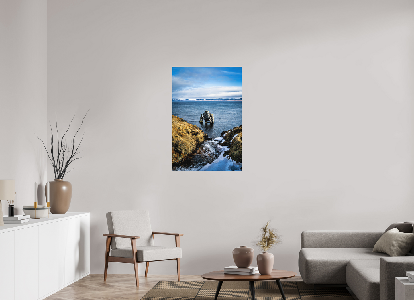 70 x 105 cm, Hahnemühle Photo Rag Bright White Hvítserkur – Blick von oben