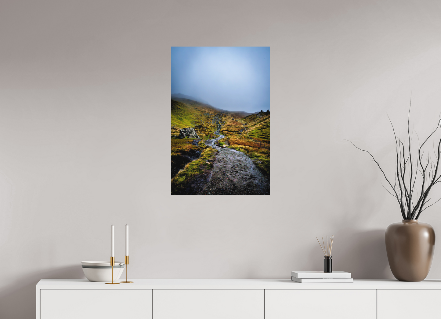 50 x 75 cm, Hahnemühle Photo Rag Bright White Der Weg zum Old Man of Storr
