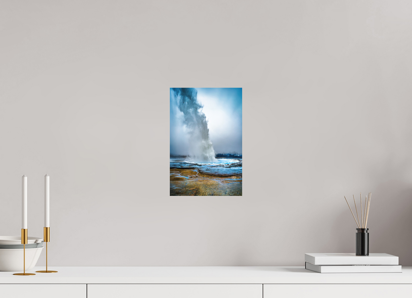 20 x 30 cm, Hahnemühle Photo Rag Bright White Der Atem des Strokkur