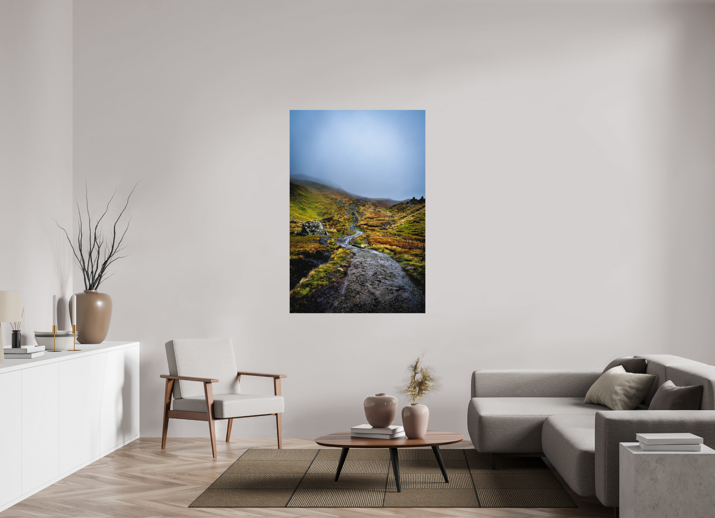 100 x 150 cm, Hahnemühle Photo Rag Bright White Der Weg zum Old Man of Storr