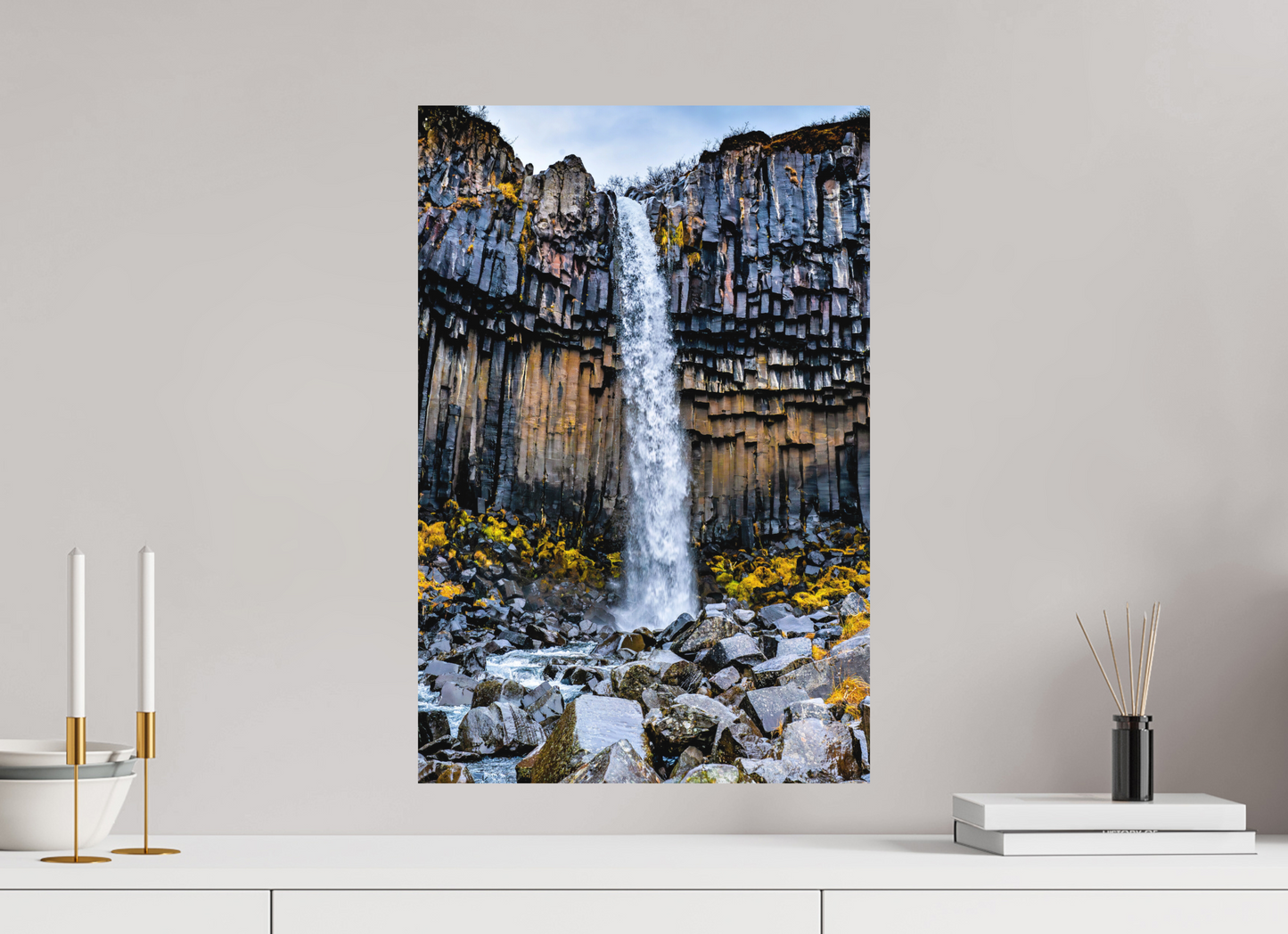 40 x 60 cm, Hahnemühle Photo Rag Bright White Svartifoss – Die Orgelwände aus Basalt