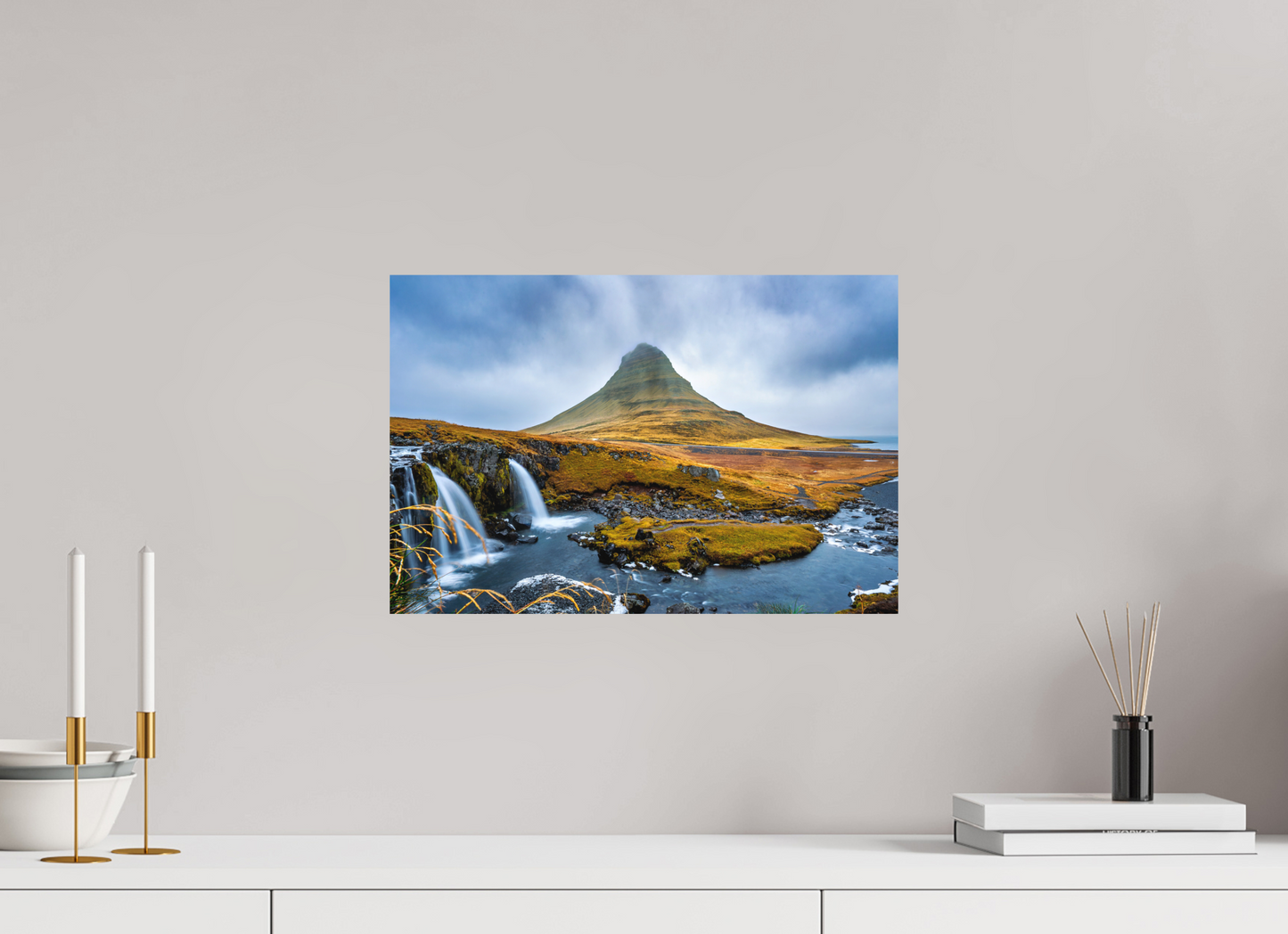 45 x 30 cm, Hahnemühle Photo Rag Bright White Kirkjufell & Kirkjufellsfoss