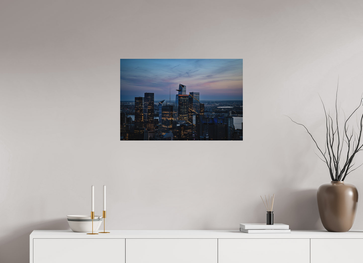 75 x 50 cm, Hahnemühle Photo Rag Bright White New York Skyline