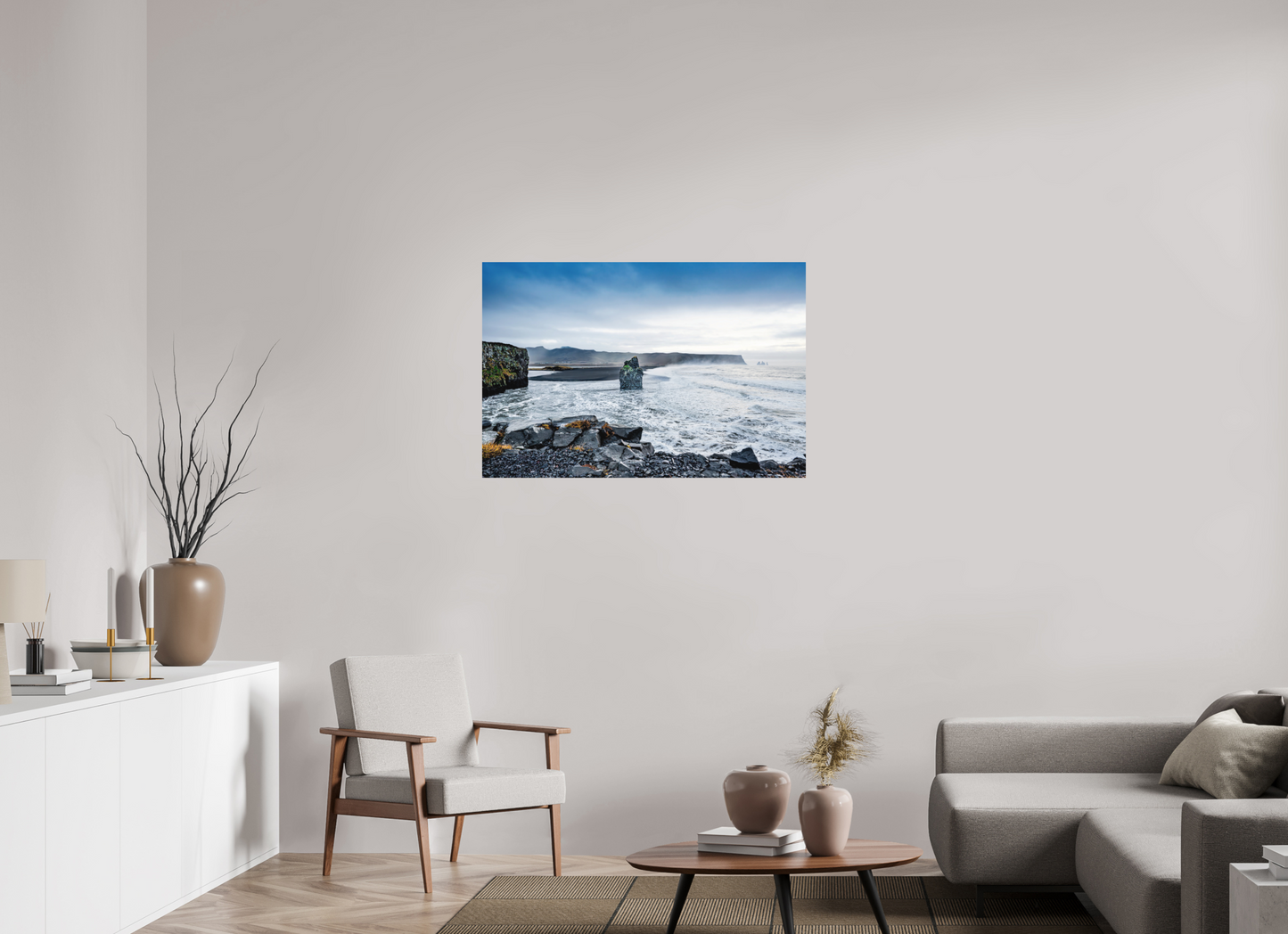 105 x 70 cm, Hahnemühle Photo Rag Bright White Felswächter von Reynisfjara