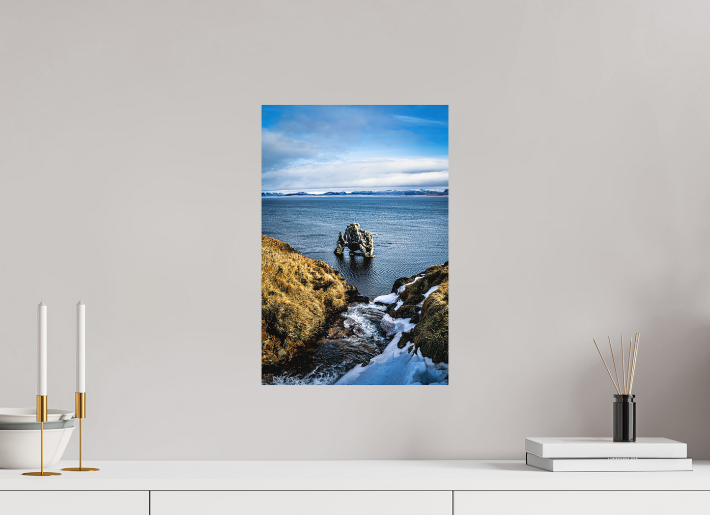 30 x 45 cm, Hahnemühle Photo Rag Bright White Hvítserkur – Blick von oben