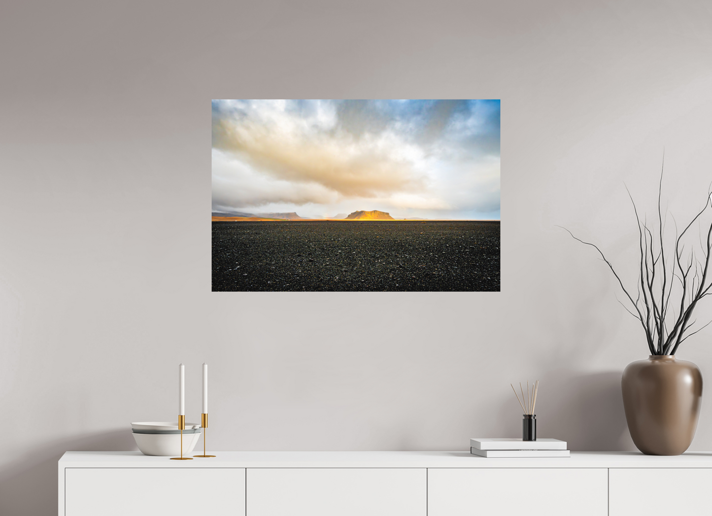 90 x 60 cm, Hahnemühle Photo Rag Bright White Golden Desert Iceland