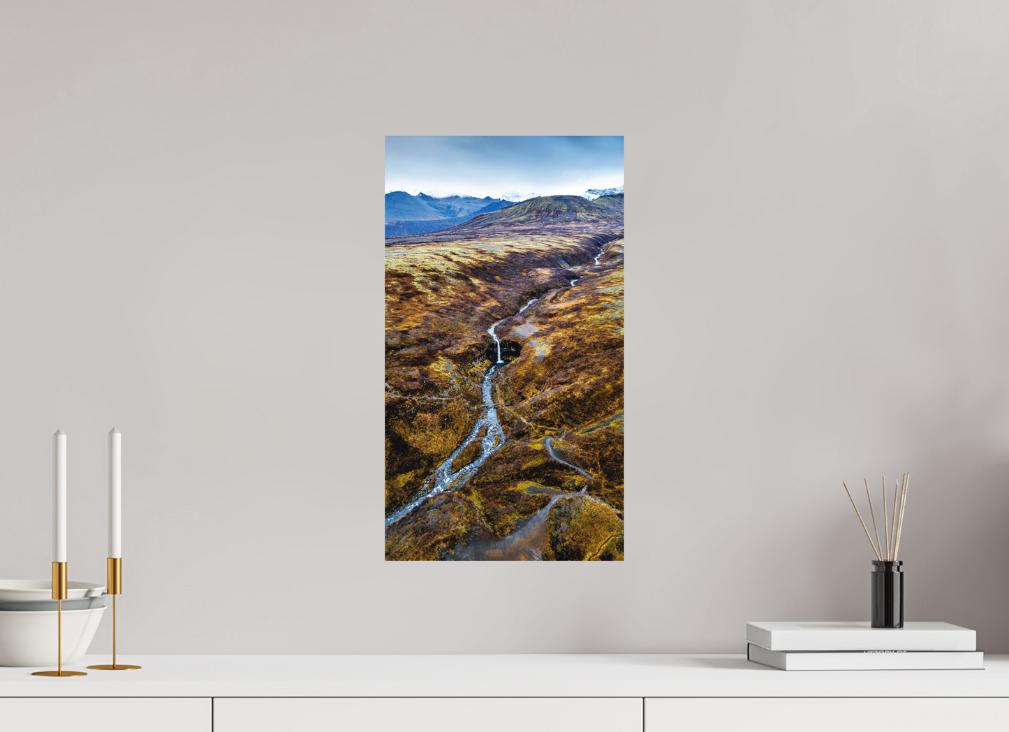 27 x 48 cm, Hahnemühle Photo Rag Bright White Svartifoss – Wasserfall im Tal der Basaltsäulen
