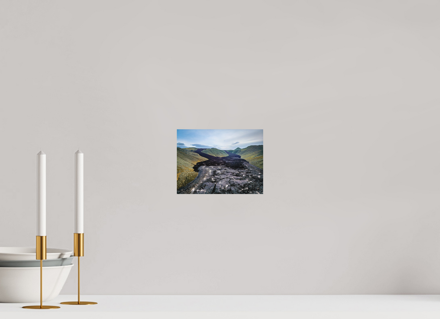 20 x 15 cm, Hahnemühle Photo Rag Bright White Pfad aus Feuer – Erstarrte Lava