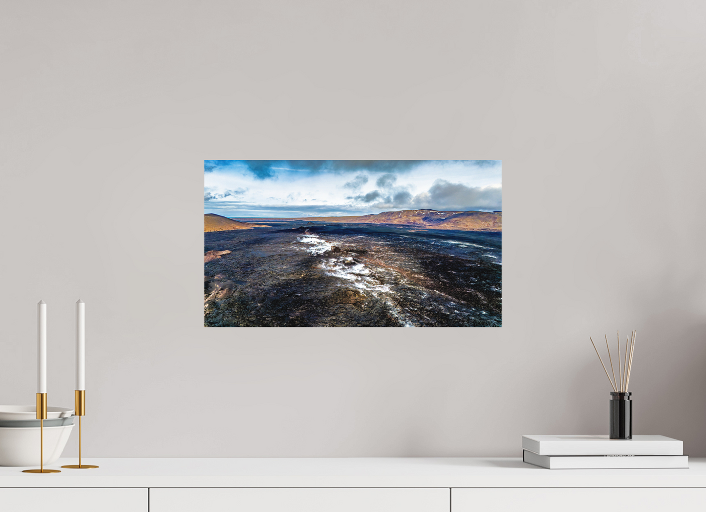 48 x 27 cm, Hahnemühle Photo Rag Bright White Atem der Erde – Vulkanfelder