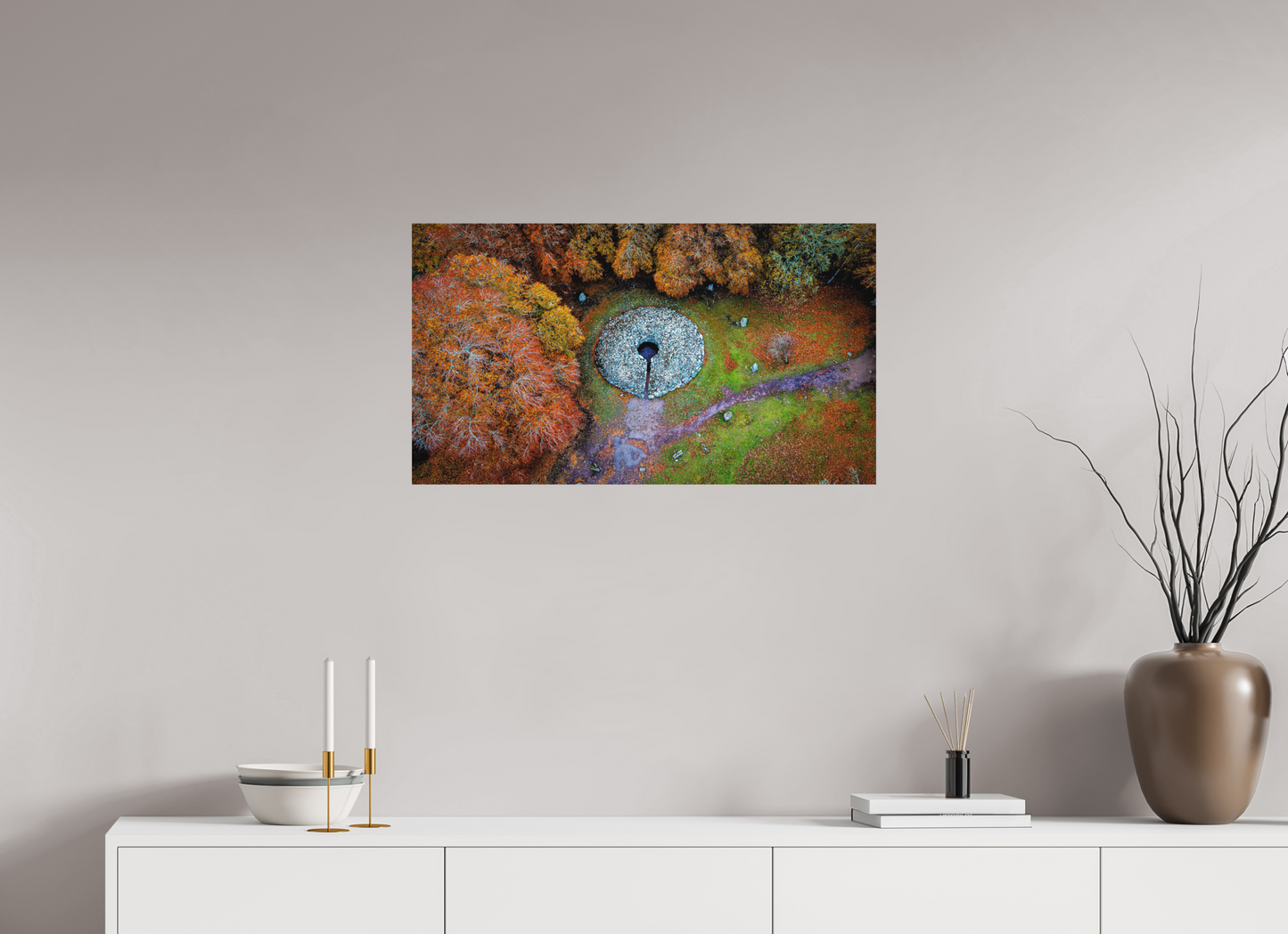 80 x 45 cm, Hahnemühle Photo Rag Bright White Steinkreis