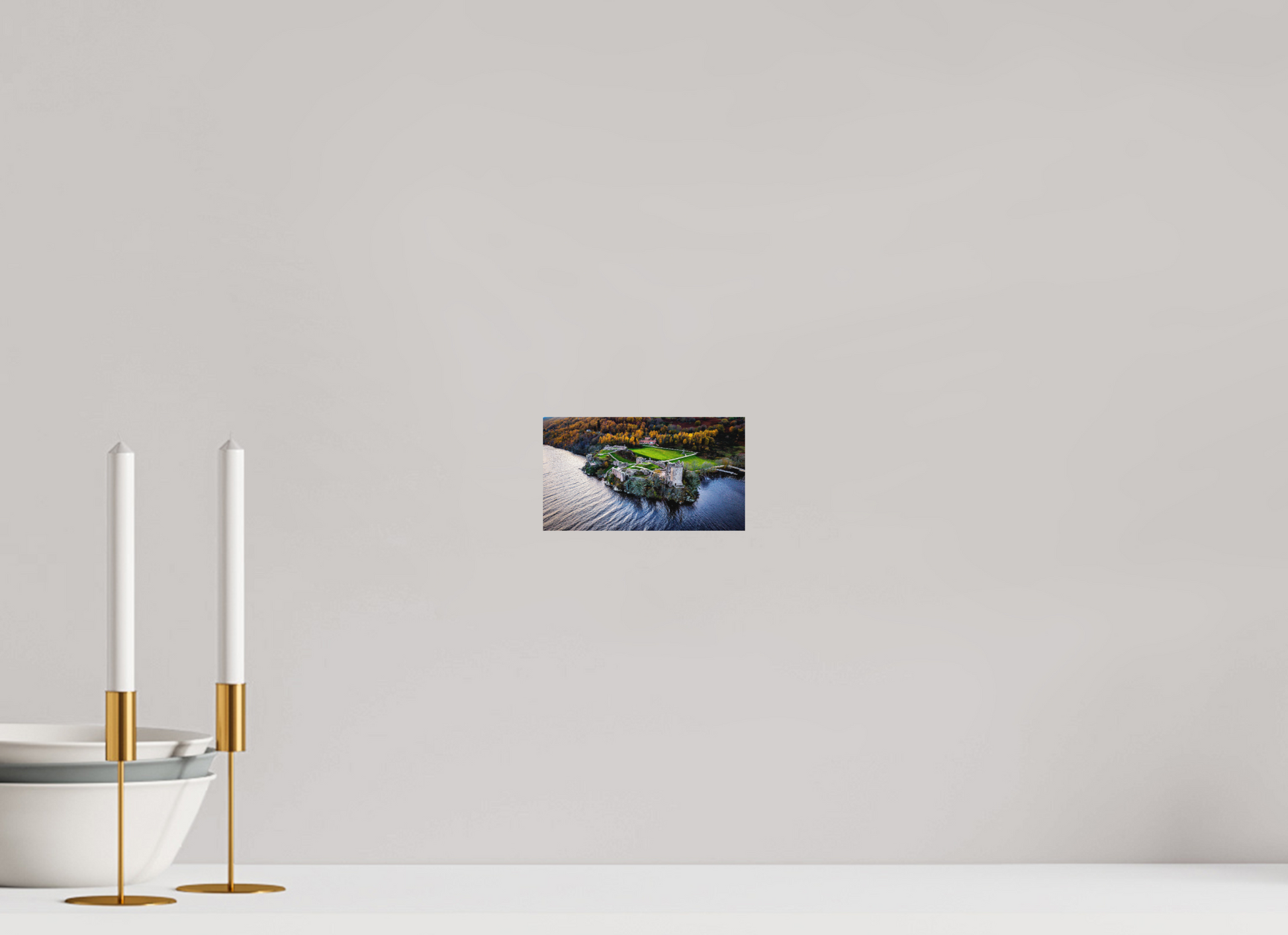 16 x 9 cm, Hahnemühle Photo Rag Bright White Urquhart Castle am Loch Ness“