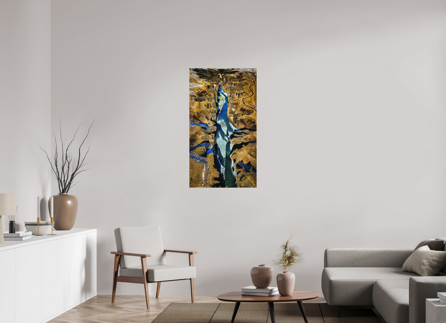 63 x 112 cm, Hahnemühle Photo Rag Bright White Fjaðrárgljúfur – Der Atem der Tiefenschlucht