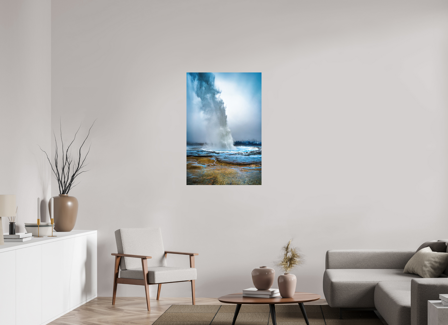 70 x 105 cm, Hahnemühle Photo Rag Bright White Der Atem des Strokkur