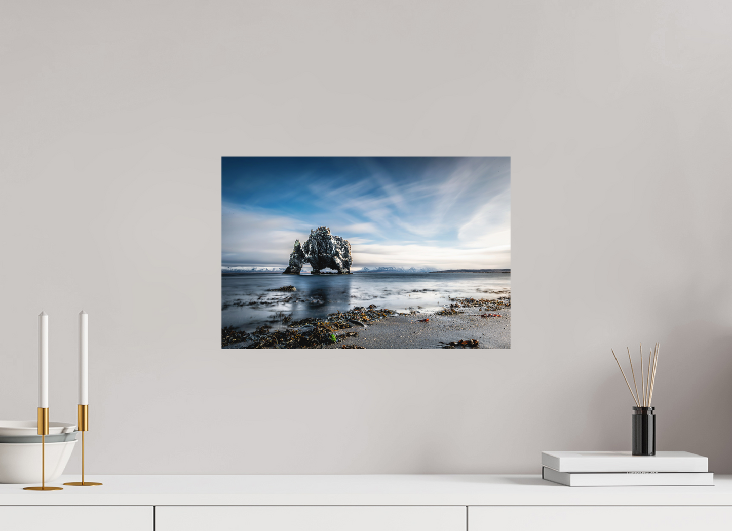 45 x 30 cm, Hahnemühle Photo Rag Bright White Hvítserkur – Der Steinriese am Meer