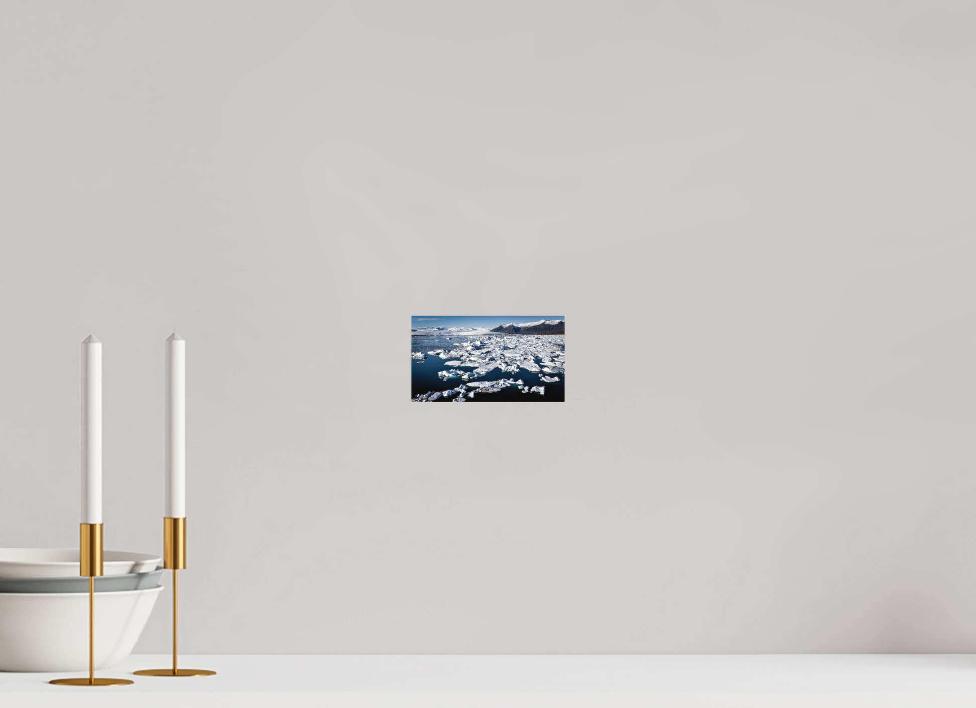 16 x 9 cm, Hahnemühle Photo Rag Bright White Eisige Weite – Jökulsárlón