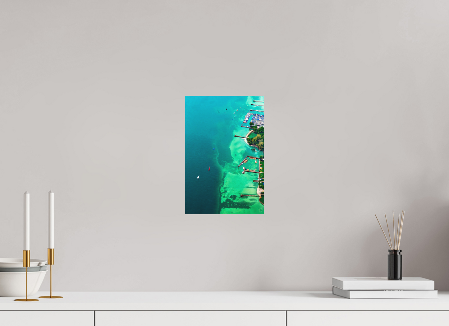 20 x 30 cm, Hahnemühle Photo Rag Bright White Mosaik über dem Tegernsee