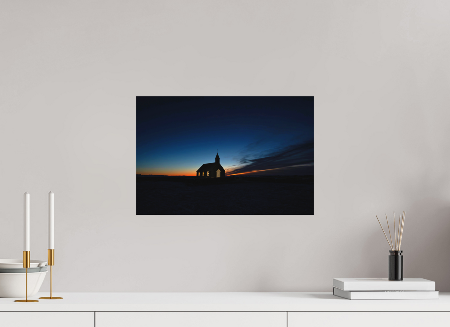 45 x 30 cm, Hahnemühle Photo Rag Bright White Schattenwelt - Budirkirkja