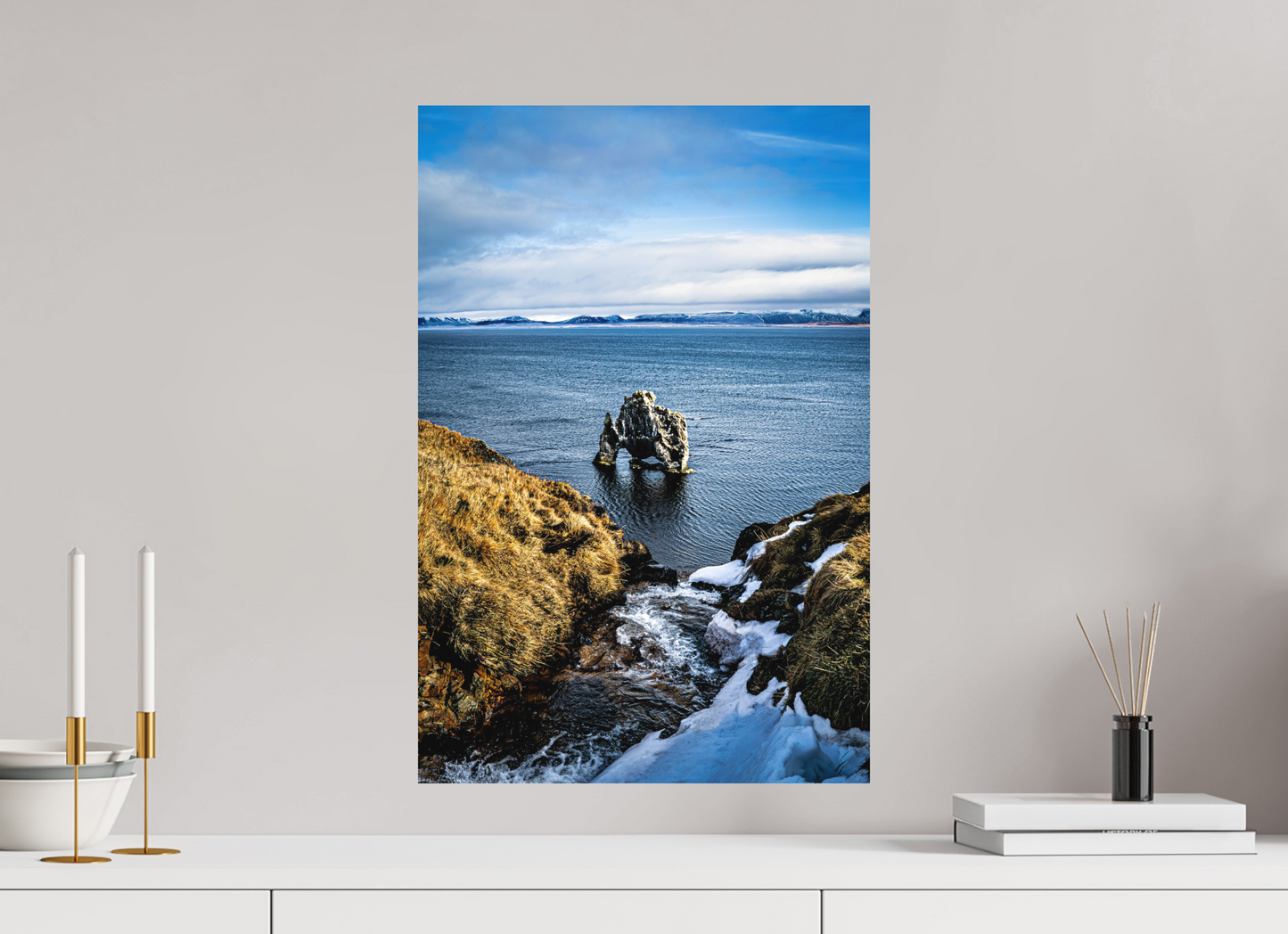 40 x 60 cm, Hahnemühle Photo Rag Bright White Hvítserkur – Blick von oben