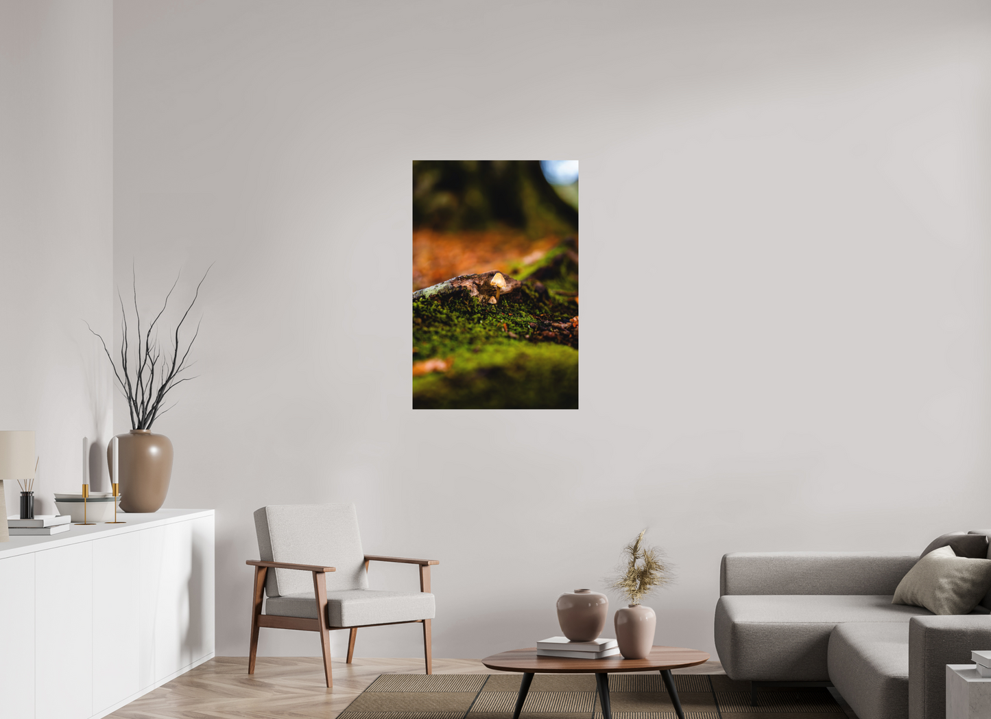70 x 105 cm, Hahnemühle Photo Rag Bright White Pilz im Moos