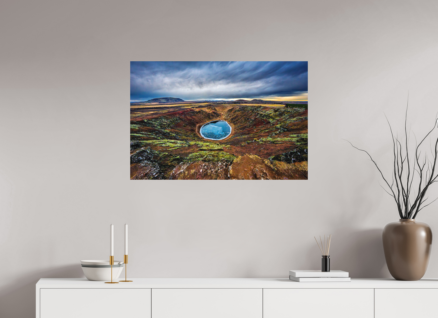 90 x 60 cm, Hahnemühle Photo Rag Bright White Kerið