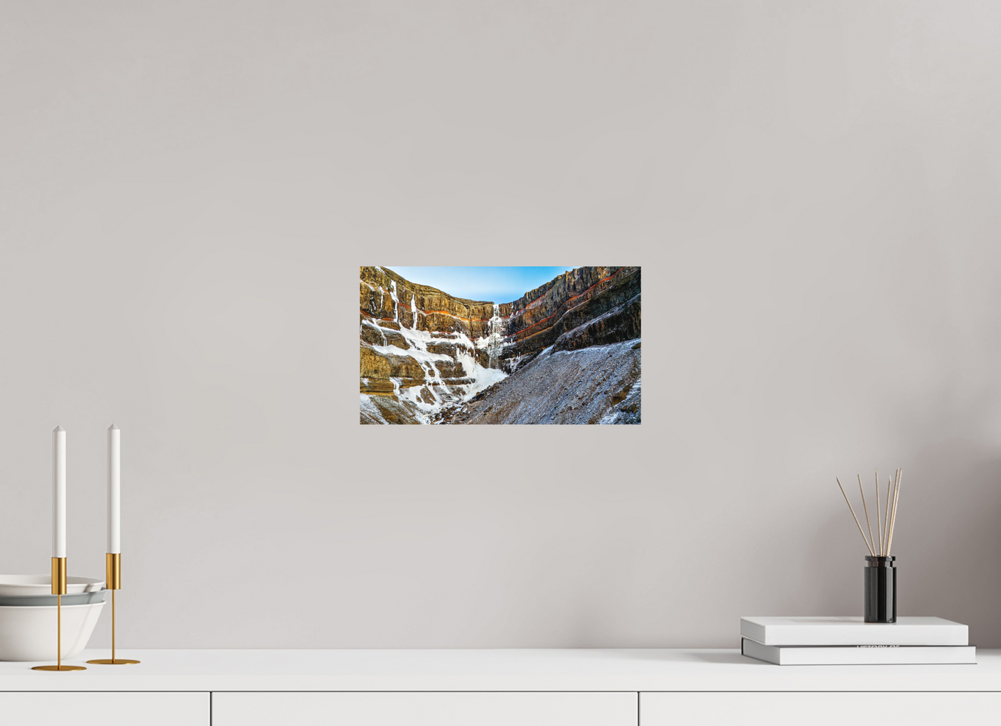 32 x 18 cm, Hahnemühle Photo Rag Bright White Hengifoss – Farben der Erde