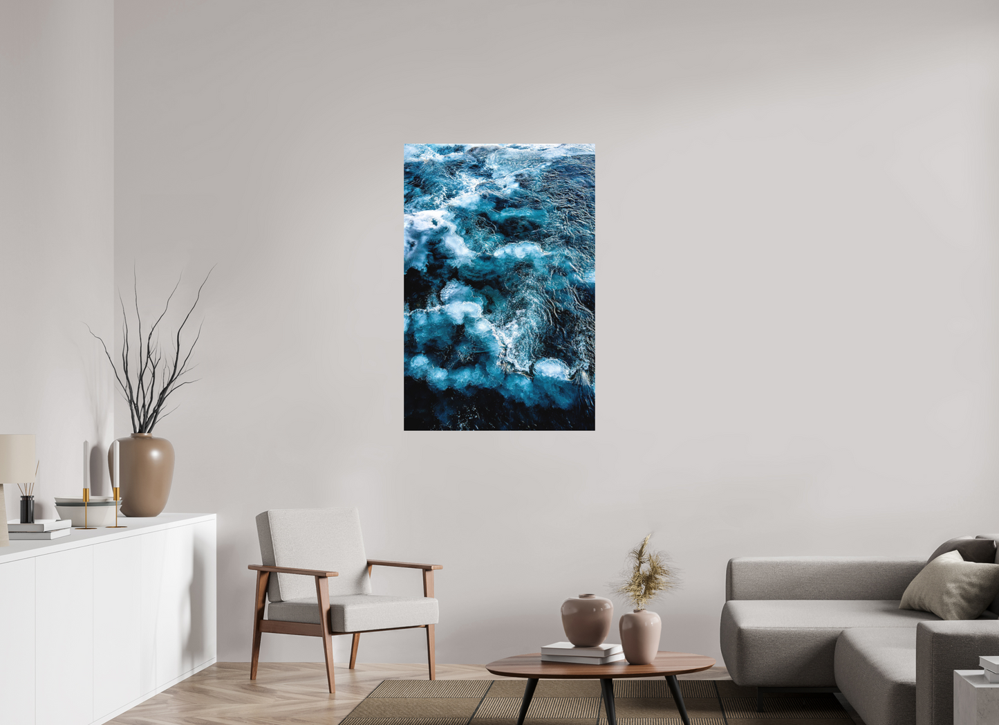 80 x 120 cm, Hahnemühle Photo Rag Bright White Tanz der kalten Strömung