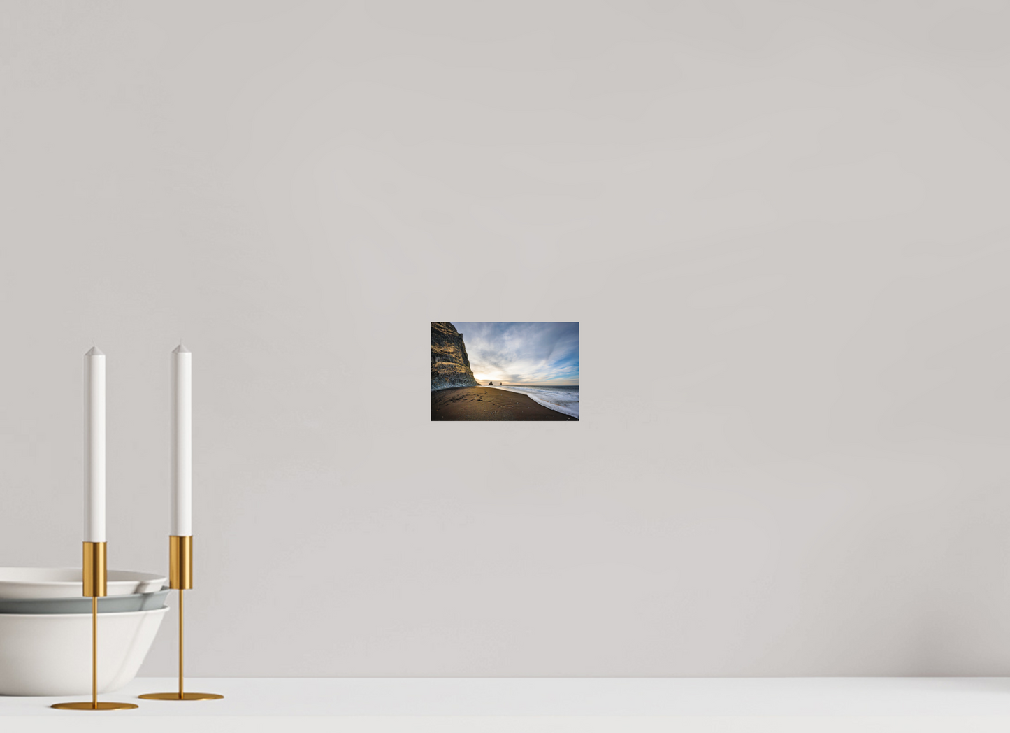 15 x 10 cm, Hahnemühle Photo Rag Bright White Reynisfjara – Golden Hour