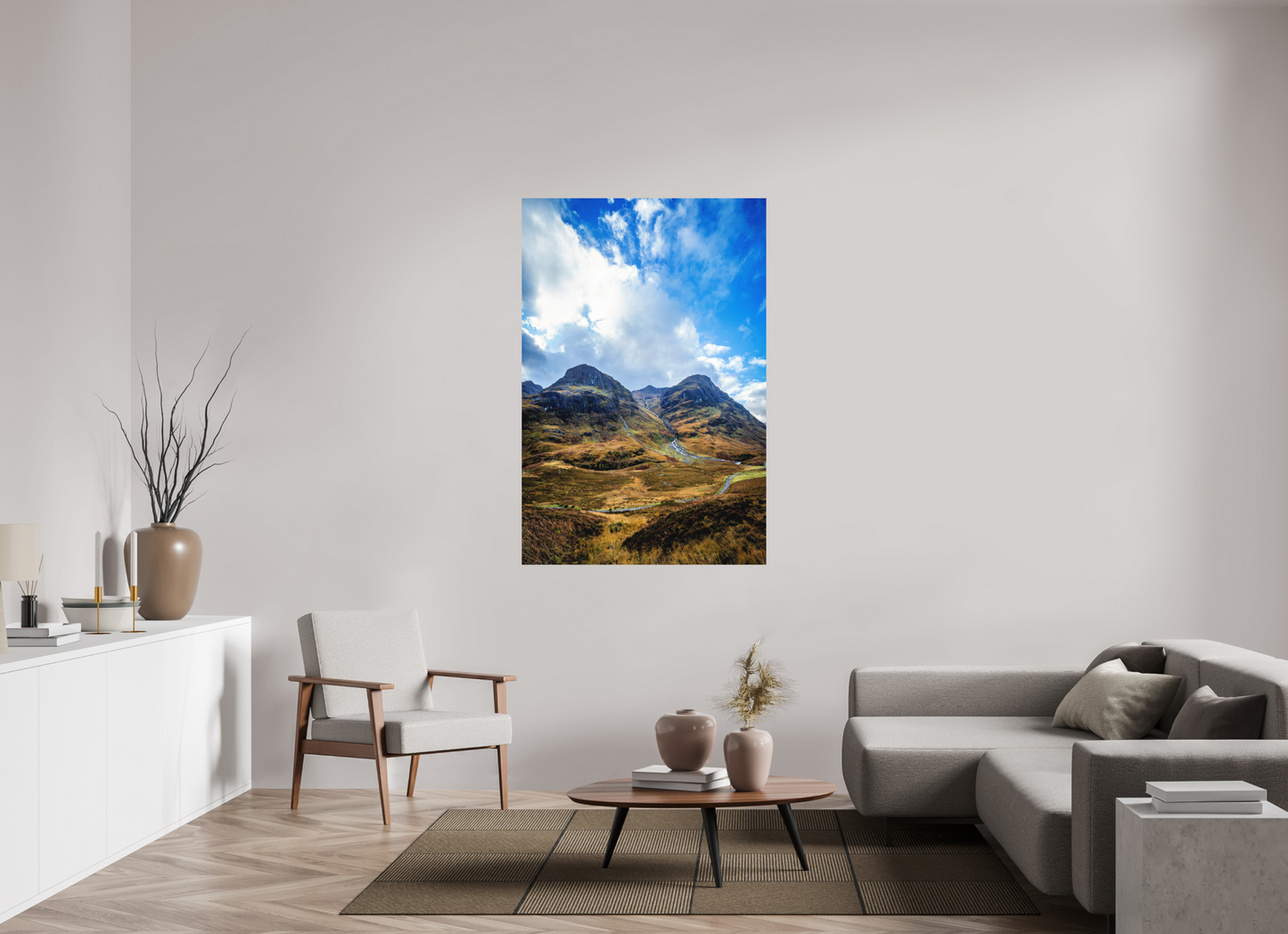 100 x 150 cm, Hahnemühle Photo Rag Bright White The Three Sisters of Glencoe