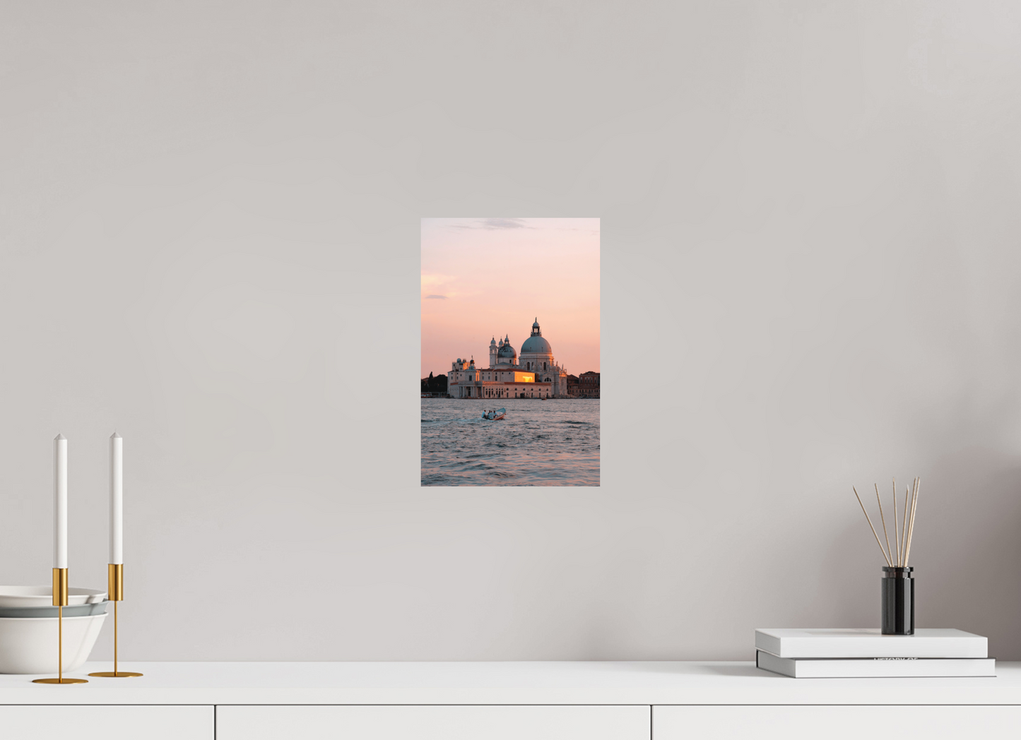20 x 30 cm, Hahnemühle Photo Rag Bright White Santa Maria della Salute bei Sonnenuntergang
