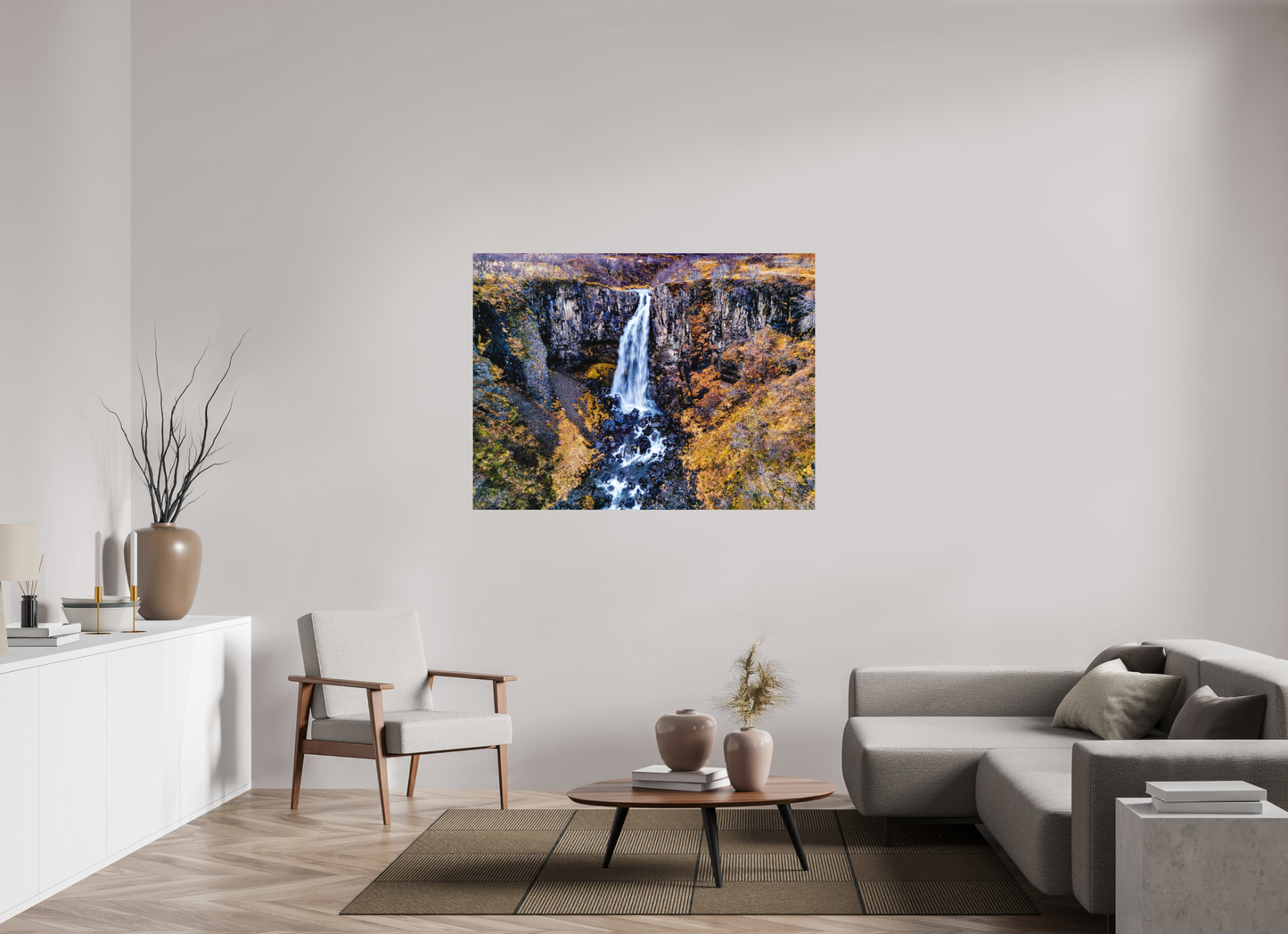 140 x 105 cm, Hahnemühle Photo Rag Bright White Hundafoss – Kraft in der Stille